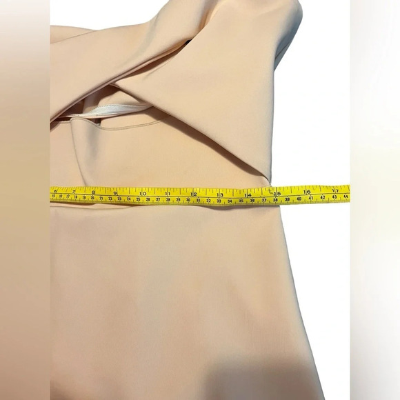 DION LEE Women's Single Knot Dress Dense Tech Jersey - Blush - Size US 8 - Picture 10 of 12